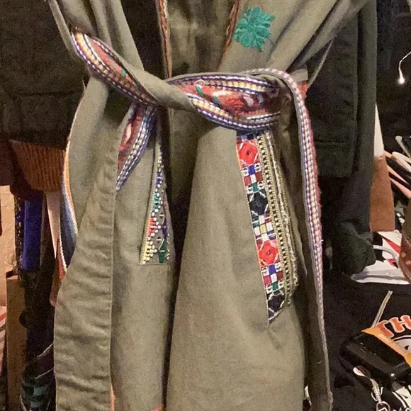 XS ZARA WOMEN ARMY GREEN GORGEOUS JACKET ARMY GREEN/COLORS - Picture 2 of 9